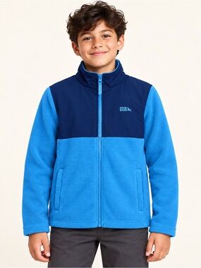 Eddie Bauer Kids Blue Colourblock Full Zip Fleece Jacket L 10/12